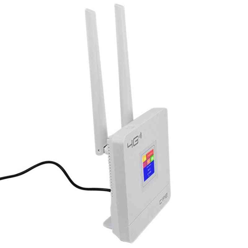 Odomknutý bezdrôtový smerovač cpe + slot pre sim kartu, cpe903 3g 4g hotspot lte wifi router wan / lan port duálne externé antény