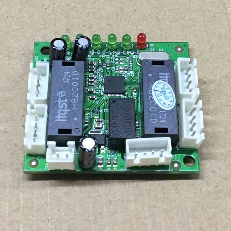 Ethernet Switch 5 Port Pin Head Pcba Board Odm Mini Ethernet Fast Switch Module 10/100mbps Hub