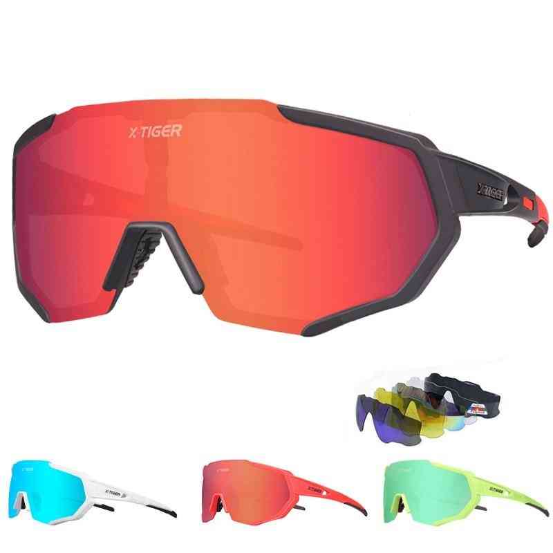X-tiger Polarized 5 Lens Cycling Glasses Road Bike Cycling Eyewear Cycling Sunglasses Mtb Mountain Bicycle Cycling Goggles
