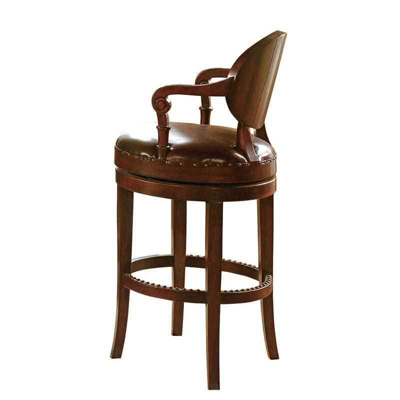 Domáci barový nábytok z masívu / barový stôl a barová stolička gf02