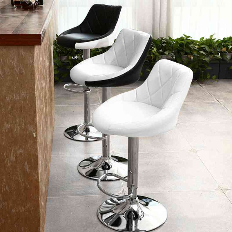 Modern Adjustable And Lifting With Footrest Bar Stools