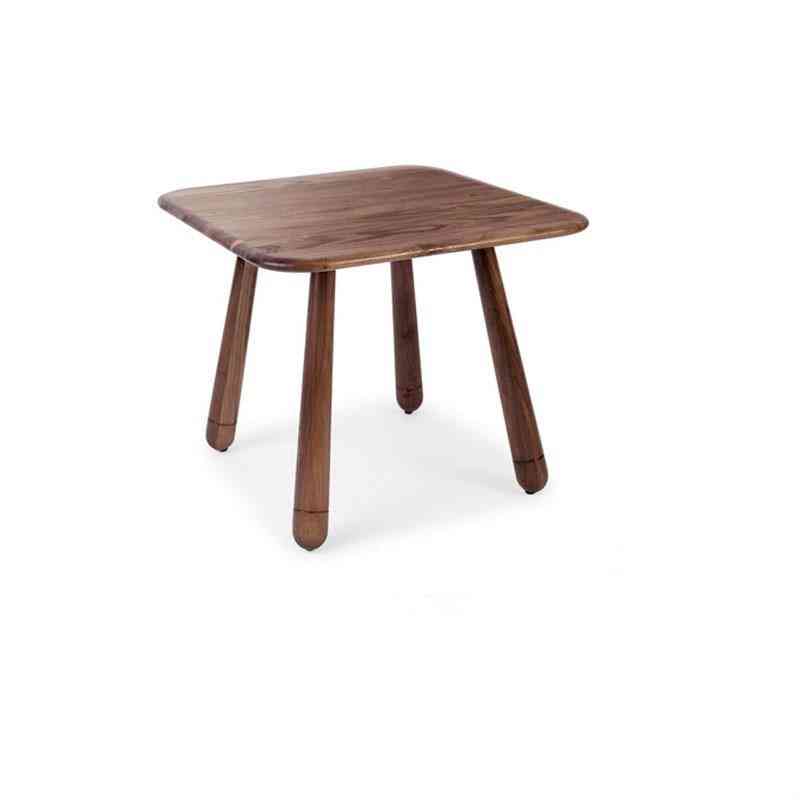 Kvadratna miza iz masivnega lesa za