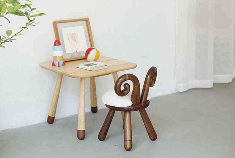 Solid Wood Square Table For