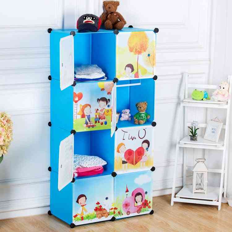 Armário de resina de móveis infantis, armário de armazenamento de bebê