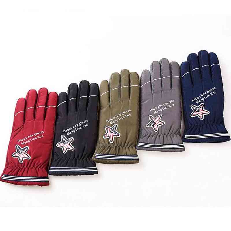 Children's Winter Thick Cashmere Warm Cycling Snow Sport Windproof Gloves