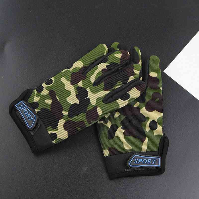 Camouflage legergroene vingerhandschoenen