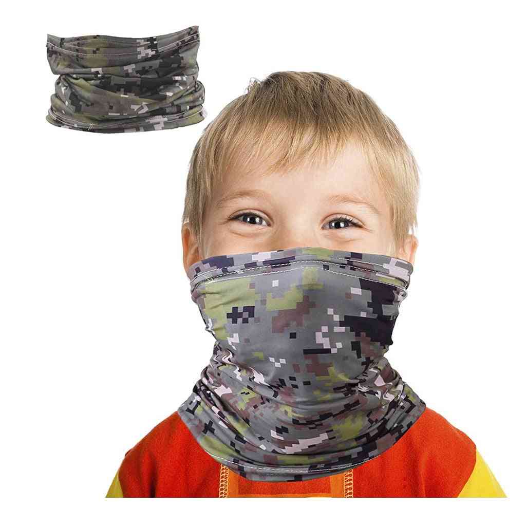Sciarpa bandana antivento per bambini, maschera antipolvere