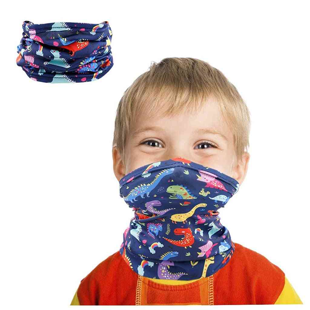 Sciarpa bandana antivento per bambini, maschera antipolvere