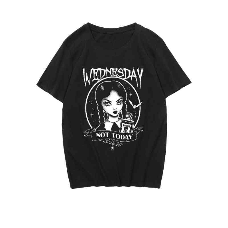 Gotisk punk, onsdag grafisk trykt t-shirt