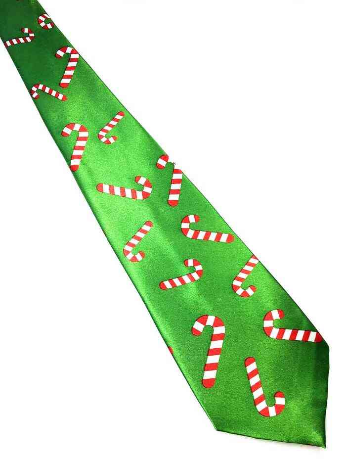 Kerstthema bedrukte stropdas