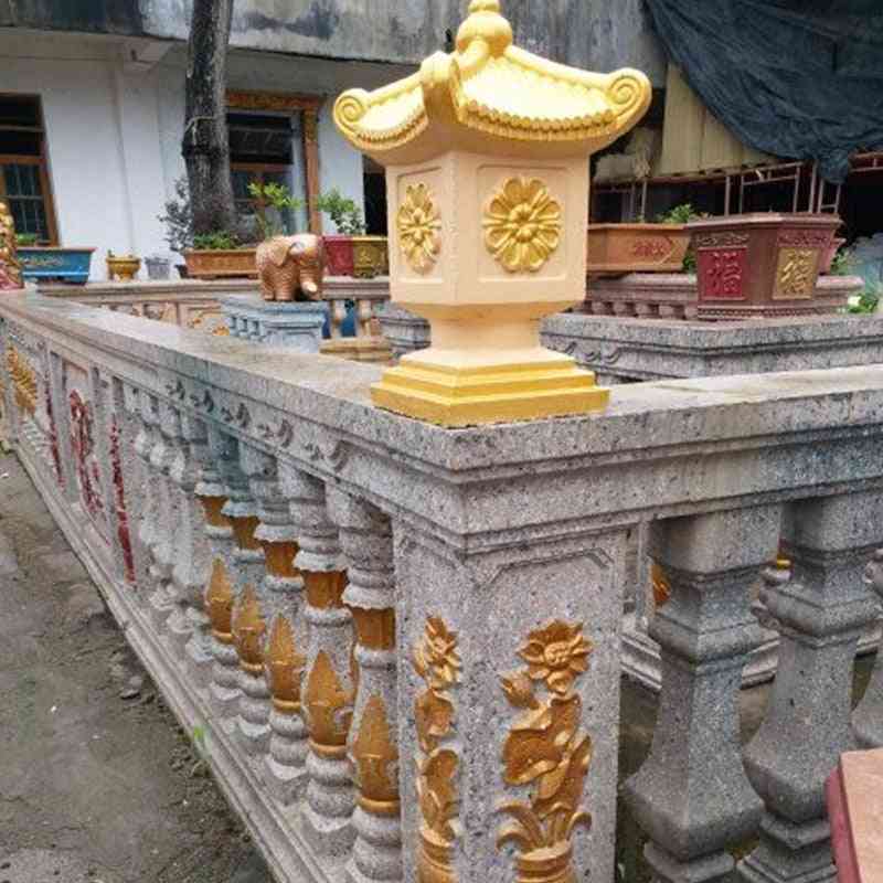 Easy Construction Durable Gardening Balcony Pagoda / House Geo Shape Abs Concrete Cement Mold