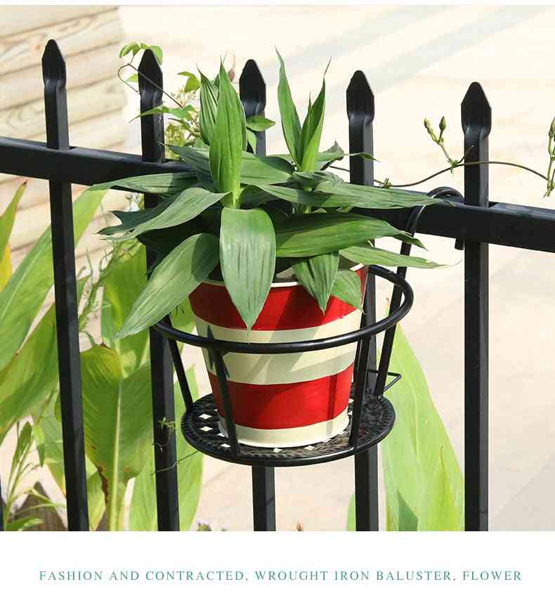 Versatile Lightweight Metal Plants Stand For Indoor Balcony