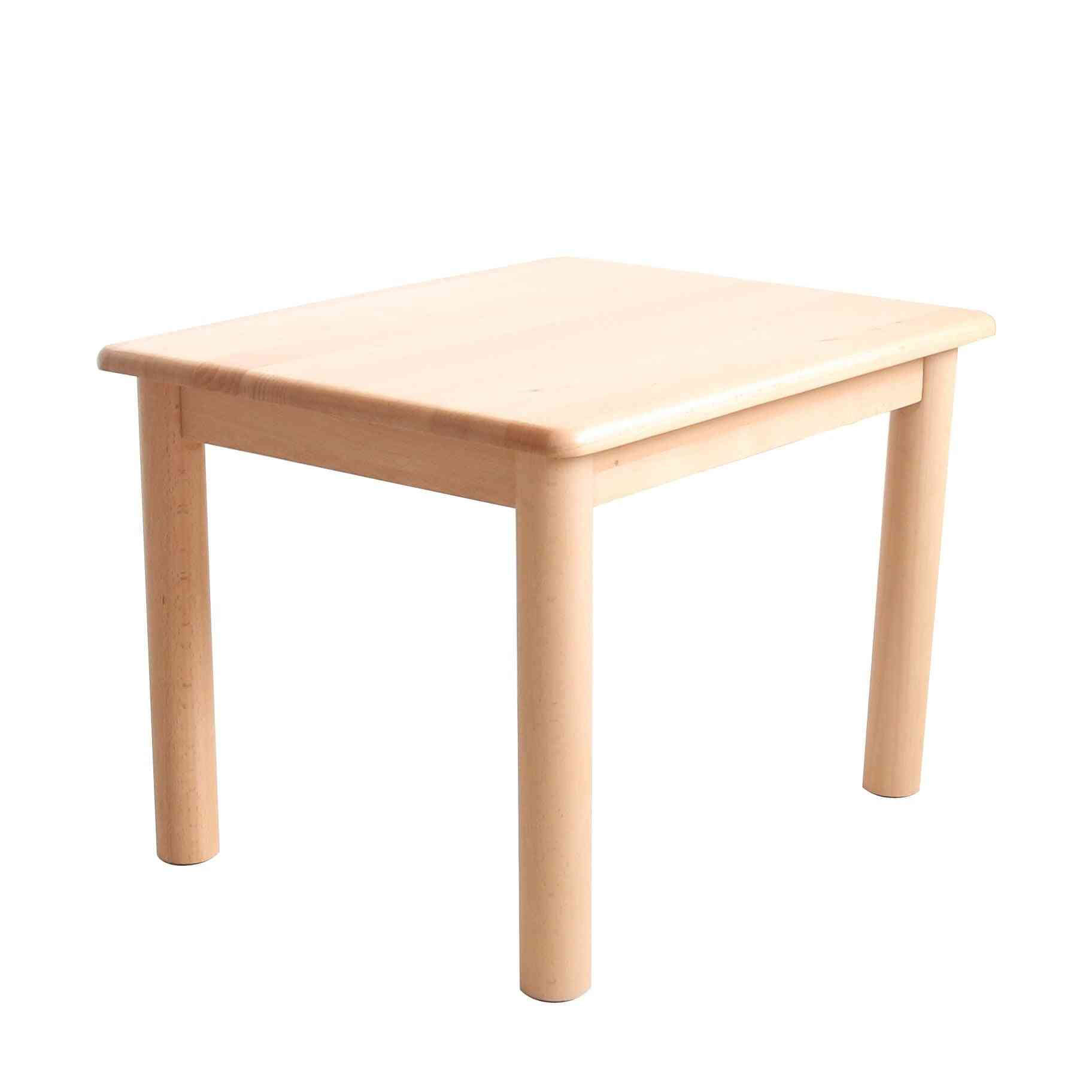 Przedszkole z litego drewna mały stół do nauki/jadalni