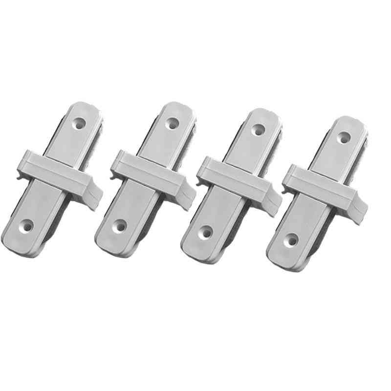 Track Rail Light, Fitting Aluminum Spot Lights Fixture System 2-wire Universal Rails Connector Jointer