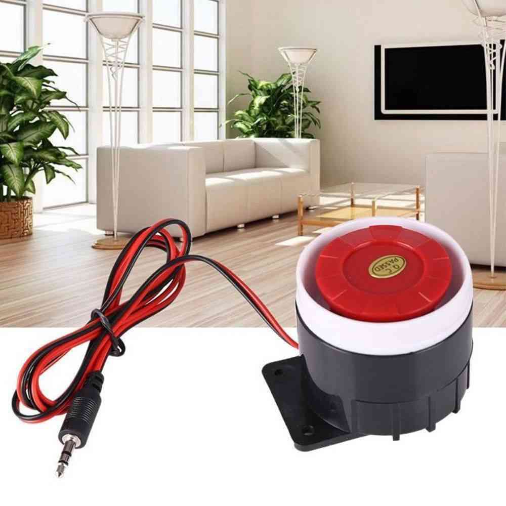 Mini indendørs højt kablet sirene til sikkerhed i hjemmet