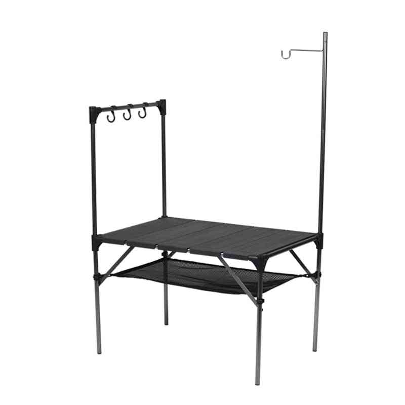 Folding Barbecue Table, Stitched Assembled, Aluminum Plate, Stall Table