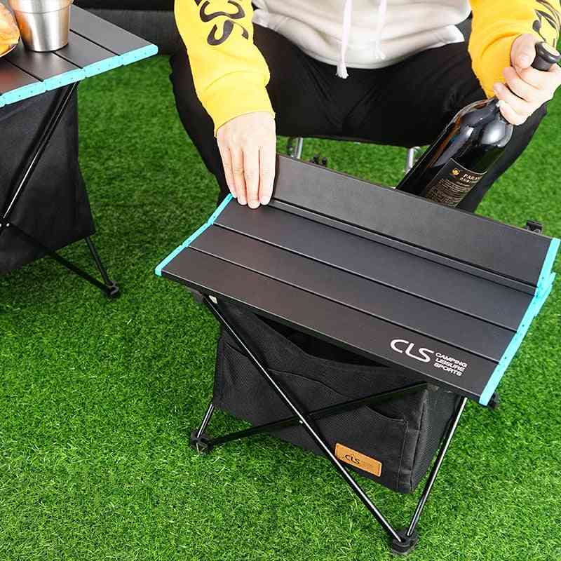 Foldable Outdoor Picnic Table-camping Desk With Storage Bag