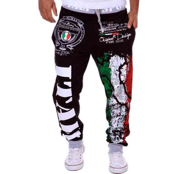 Men's Casual Sweatpants - Italian Flag Print Design