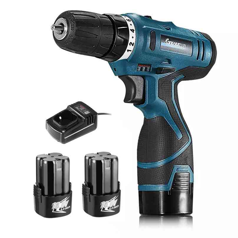 16.8v, Lithium-ion Battery Screwdriver, Electric Drill Hole And Hand Driver, Wrench Power Tools