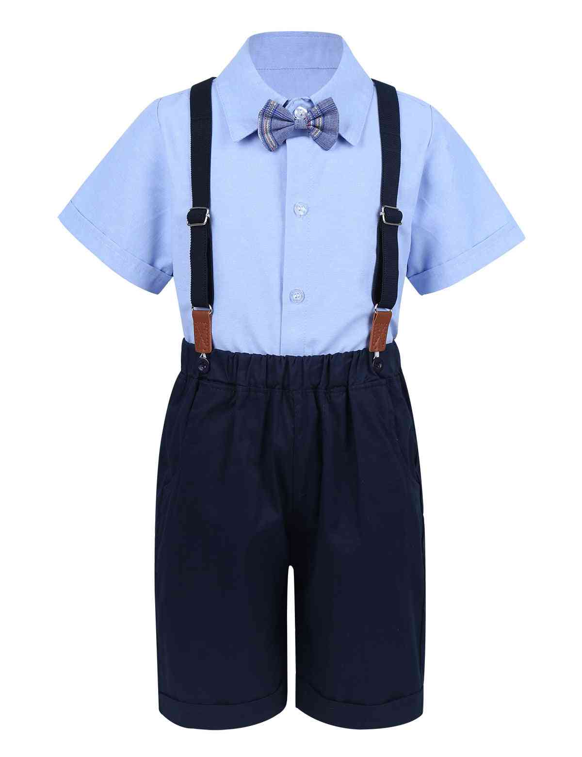 4pcs Infant Baby Gentleman Outfit
