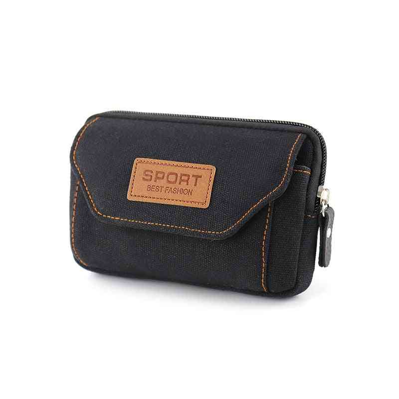 Outdoor Wear Canvas Mobile Phone Belt Pouch
