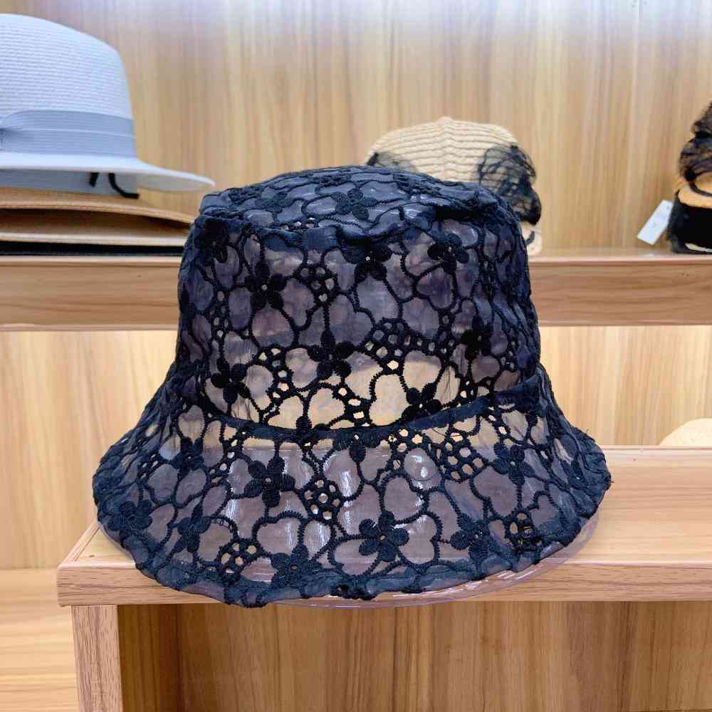 Women's Soft Lace Flower, Wide Brim Sun Hats