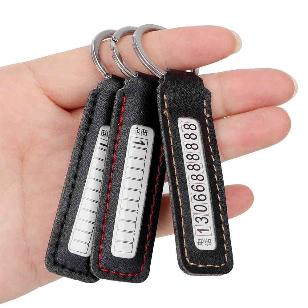 Anti-lost Phone Number Car Keyring / Chain
