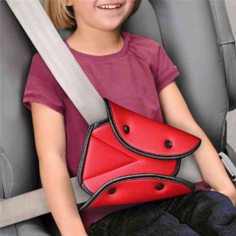 Car Safety Belt Cover Sturdy Adjustable Triangle Safe Seat Belts / Pad Clip