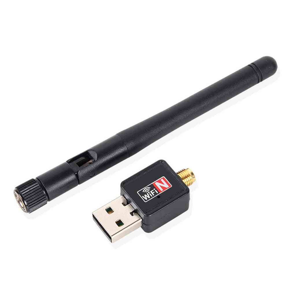 Wireless Usb Wifi Receiver Router, Adapter Pc Network Lan Card, Dongle With Antenna, Converter Controller