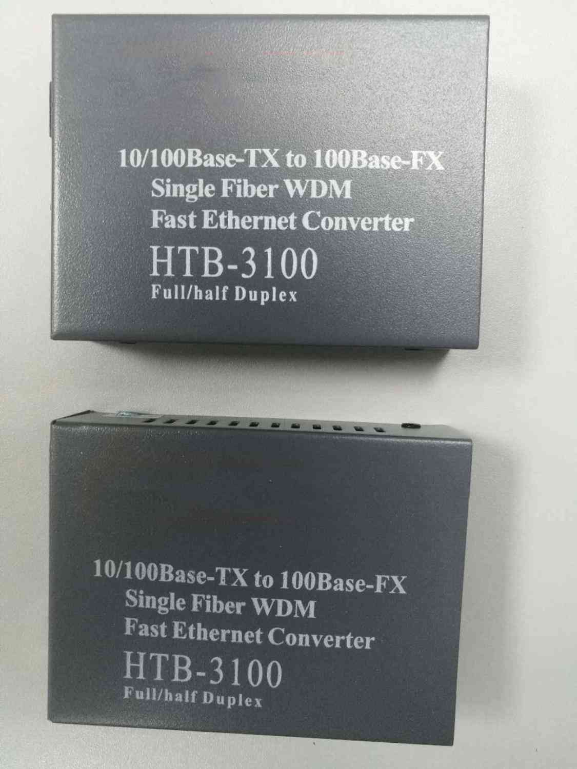 Convertisseur de média fibre, émetteur-récepteur Ethernet vers Gigabit rapide