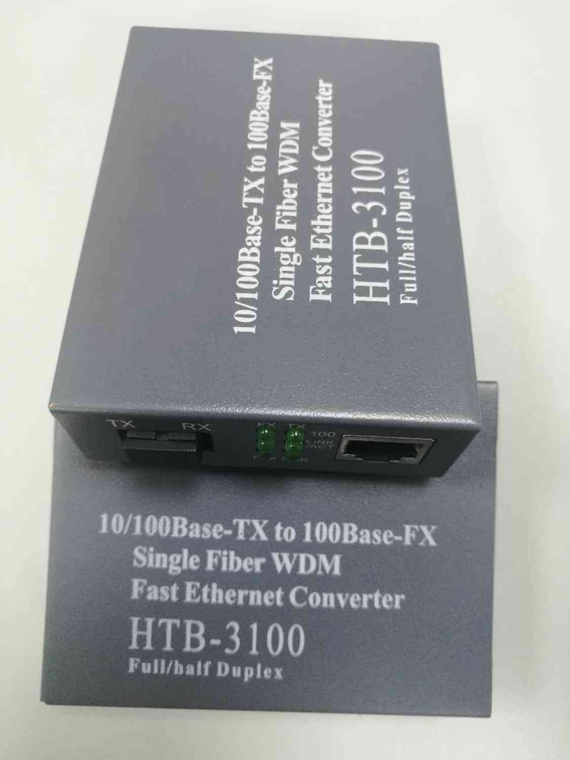 Fiber Media Converter, Ethernet To Fast Gigabit Transceiver
