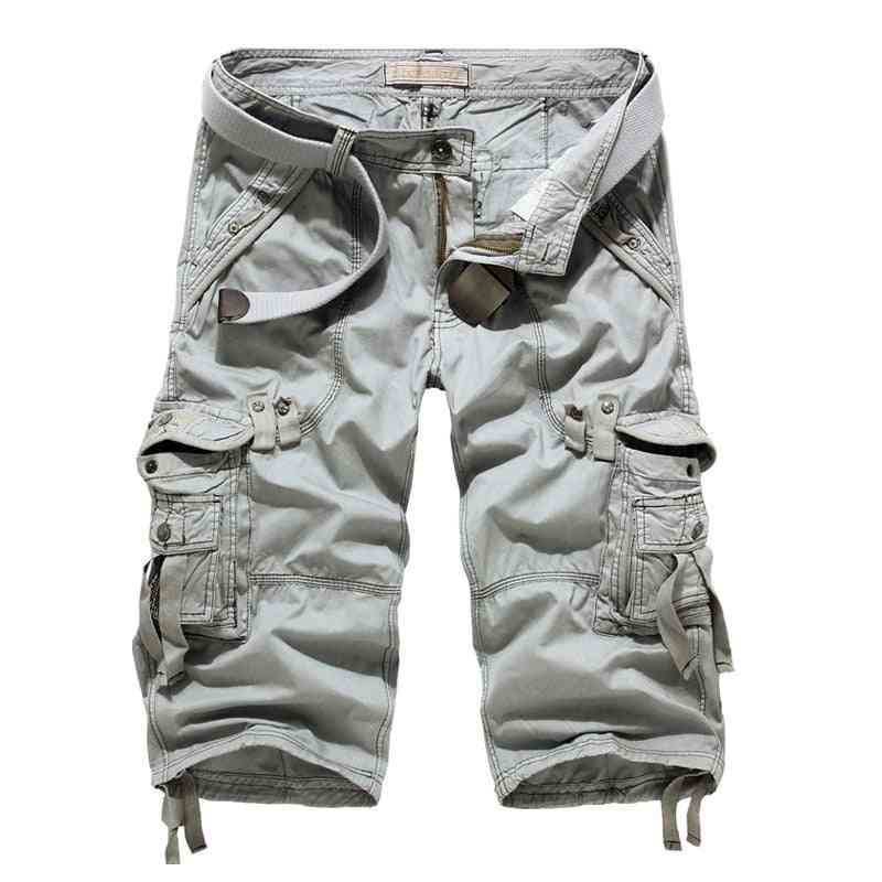 Casual Multi-pocket, Cargo Military, Shorts Pants