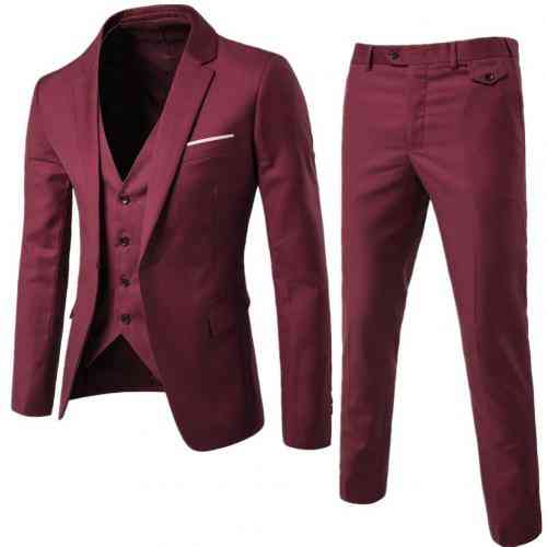 3pcs- Formal Blazer +vest +pants Suits Sets's