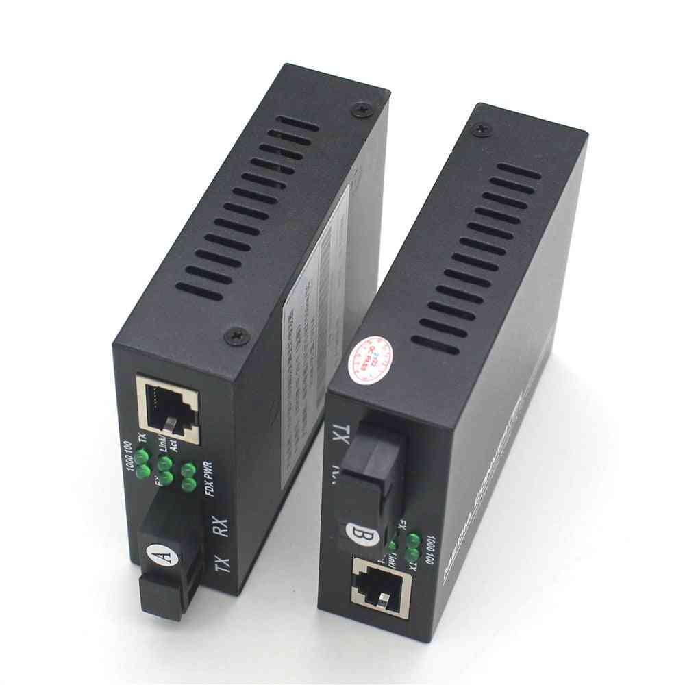 Convertidor de medios de fibra óptica gigabit conector sc