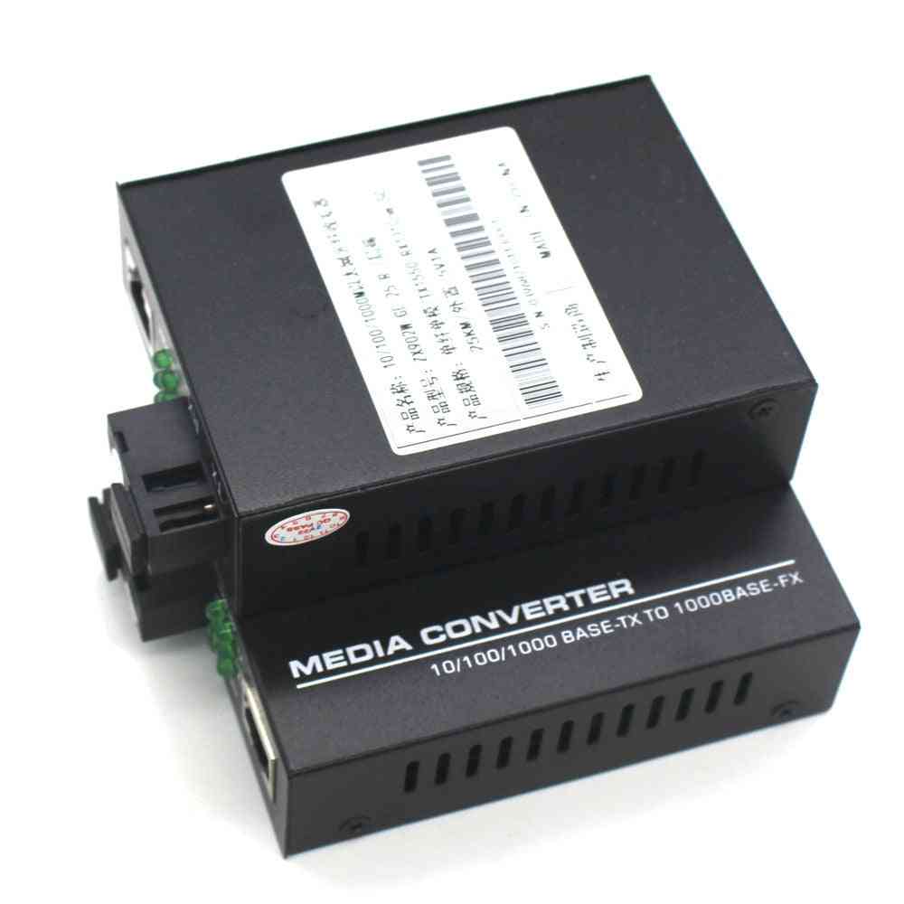 Sc-kontakt gigabit fiberoptisk mediekonverterer