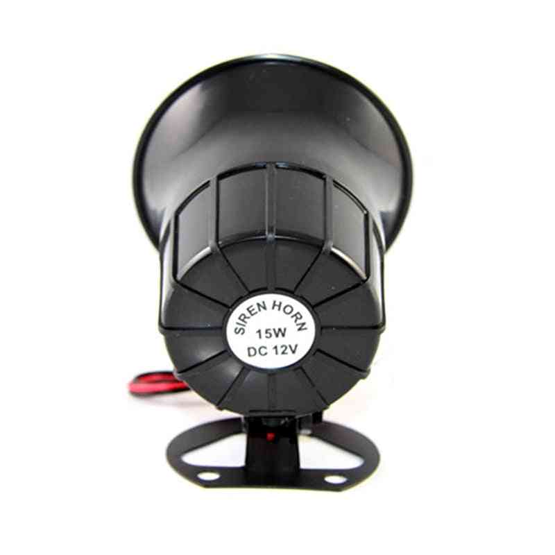 Outdoor Alarm Siren, Wire Loud Horn, Exterior Speaker For Alarm System (black)