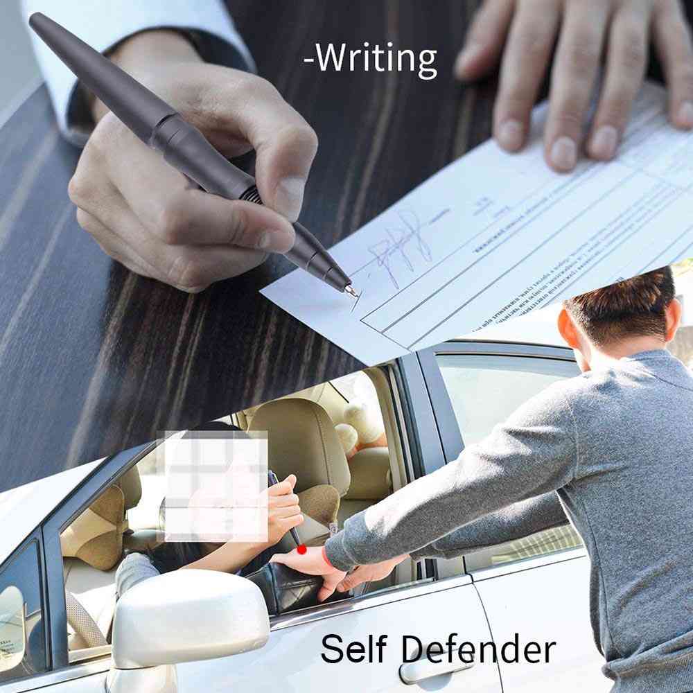 Taktisk penna för självförsvar och volframstål, säkerhetsskydd, personligt verktyg