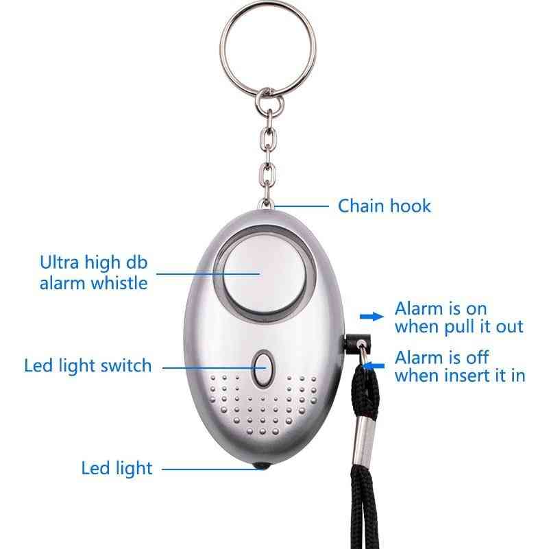 Self Defense  And Security Protect/ Alert Scream/ Loud Emergency Alarm Keychain