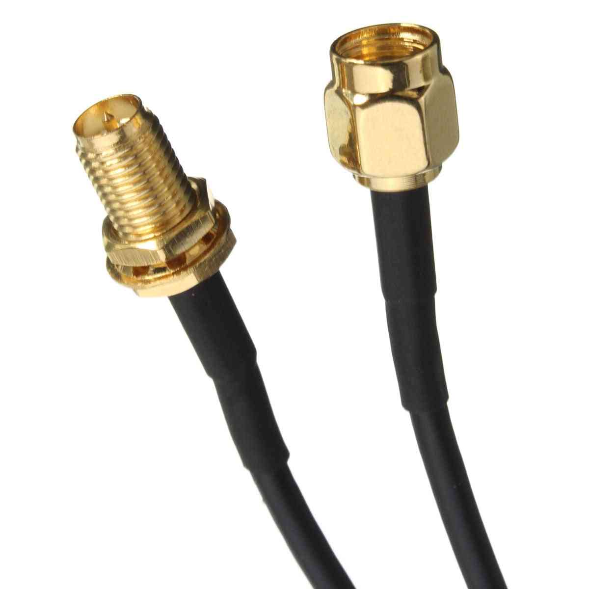 Antenă de cupru pur placat cu aur de la tată la tată - rg174 rp-sma 1m 5m 6m 9m cablu prelungitor