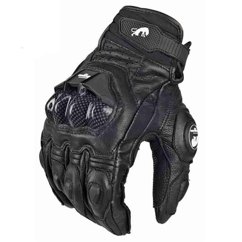 Mens & Women 4-season Driving Supertech Motorcycle Leather Gloves, Racing Glove