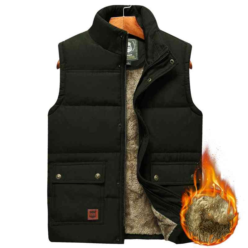 Men's Clothing, Winter Vest Jackets, Sleeveless Coat, Male Warm Waistcoat