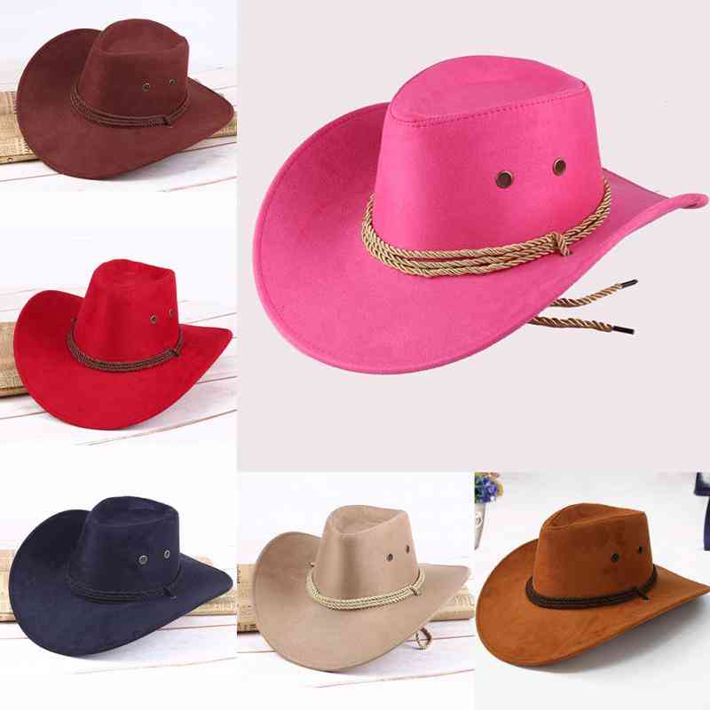 Uniseks kaubojski vestern ležerni umjetni šeširi