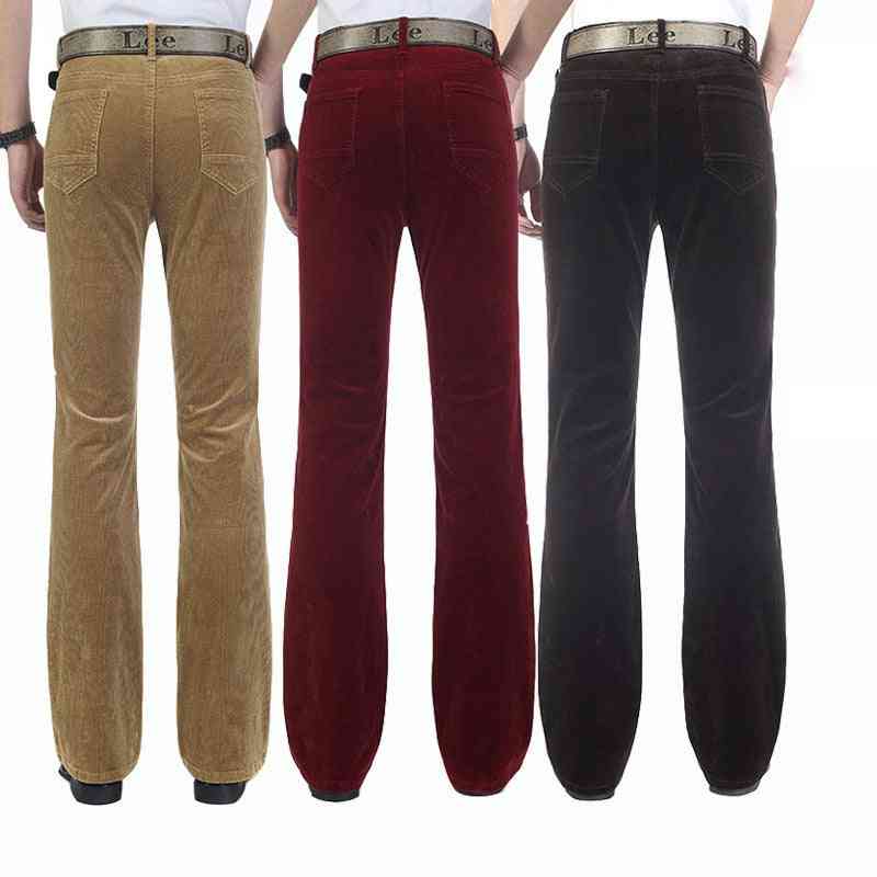 Pantaloni casual flare de designer clasic pentru bărbați