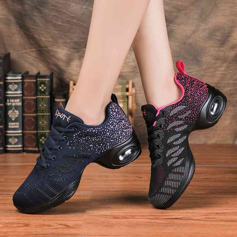 Flying Woven, Mesh Jazz, Dancing Outdoor Sports, Shoes