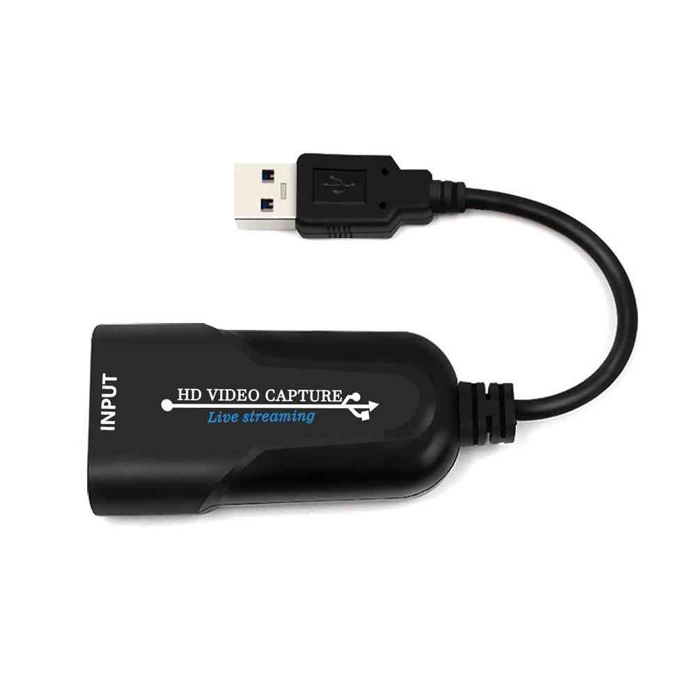 Karta przechwytująca minigry, nagrywanie wideo USB 2.0 1080p do transmisji na żywo w grach PS4