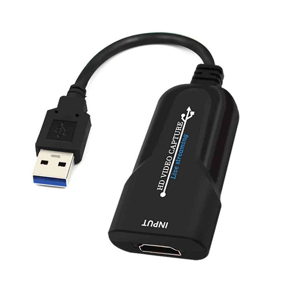 Mini Game Capture Card, Usb 2.0 1080p Video Record For Ps4 Game Live Streaming