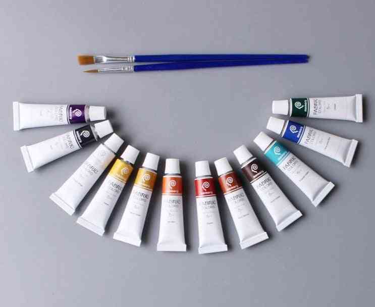 Professionele stofkleuren verf, niet-giftige pigmenten vrij voor penseel;