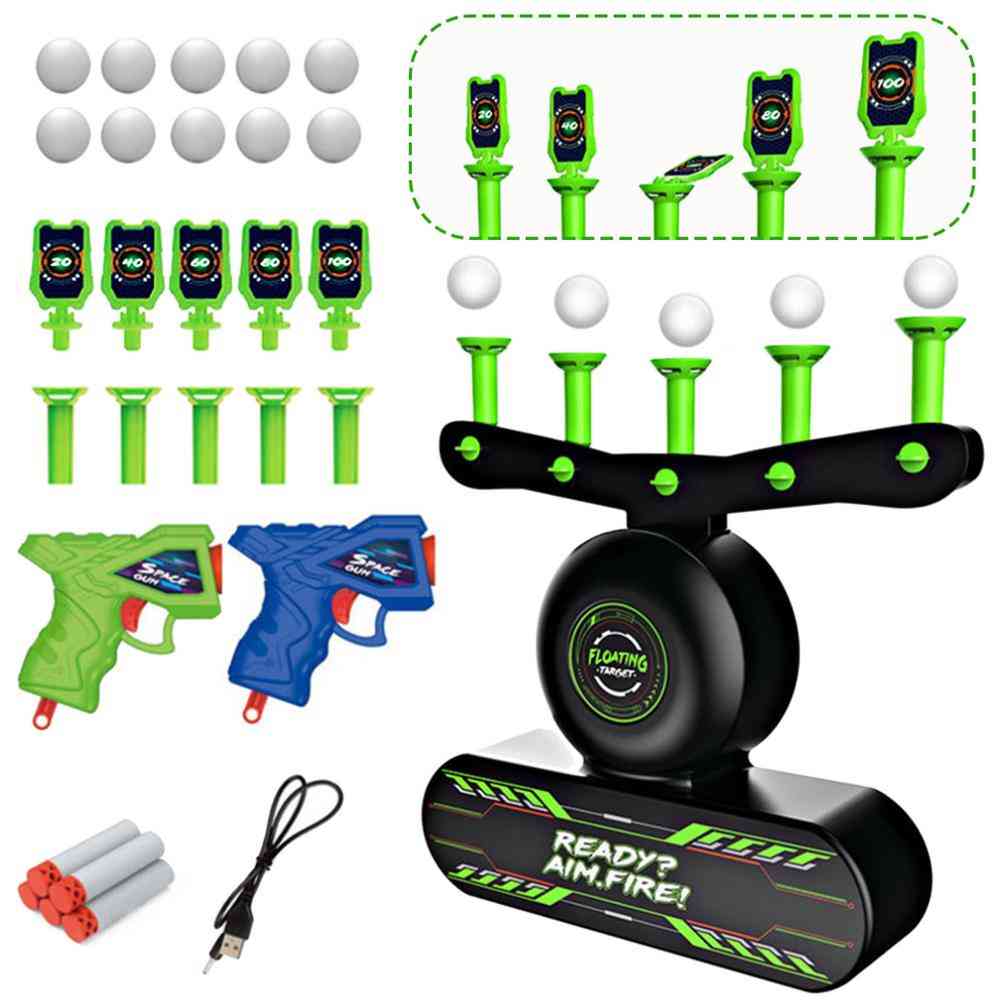Electric Shooting Games, Dart Target, Flying Ball With Floating Ball, Gun Toy Kit