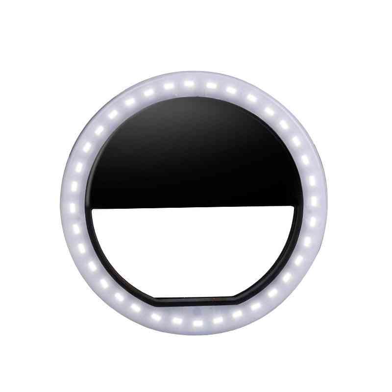 Lampka pierścieniowa LED do telefonów USB do ładowania selfie