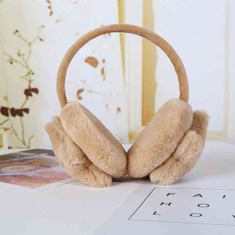 Fejhallgató divat műszőrme aranyos kis egér fülvédő téli kiegészítők
